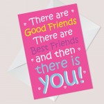 Best Friend Birthday Card THANK YOU Card Birthday Card for Her