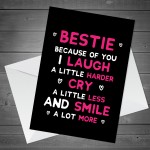 Best Friend Cards For Birthday Thank You Card Best Friend Cards