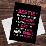 Best Friend Cards For Birthday Thank You Card Best Friend Cards