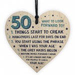 50th Birthday Card Funny Rude Wood Heart Funny 50th Birthday