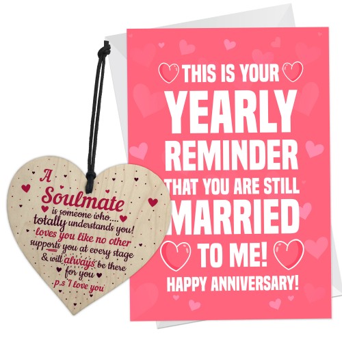 Wedding Anniversary Card And Gift For Her Him Husband Wife