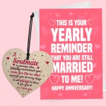 Wedding Anniversary Card And Gift For Her Him Husband Wife