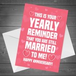 Wedding Anniversary Card And Gift For Her Him Husband Wife