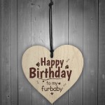 Celebrate Your Dog or Cats Birthday Wooden Heart And Card