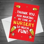 Thank You Gift And Card For Teacher Leaving Nursery Gift