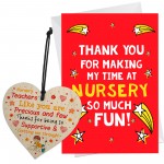 Thank You Card For Nursery Teacher Appreciation Gift For Teacher