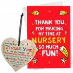 Nursery Teacher Card To Say Thank You Leaving Nursery Gifts