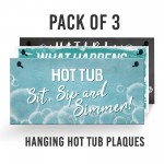 Hot Tub Signs For Outside Hot Tub Rules Sign Funny Hanging Sign