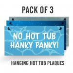 Hot Tub 3 Piece Sign Bundle Outdoor Garden Hot Tub Signs