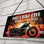 PERSONALISED Biker Man Cave Sign Motorcycle Motorbike Garage 