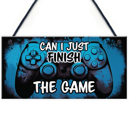 Funny Gamer Gift Hanging Gaming Sign For Boys Bedroom Gifts