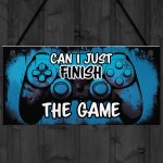 Funny Gamer Gift Hanging Gaming Sign For Boys Bedroom Gifts