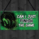 Funny Gaming Sign Hanging Gamer Signs For Boys Bedroom Gift