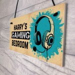 Personalised Gaming Bedroom Sign Gamer Gift For Son Brother Dad