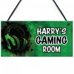 Gamer Personalised Bedroom Door Signs Gamer Accessories Gifts