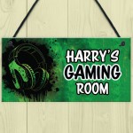 Gamer Personalised Bedroom Door Signs Gamer Accessories Gifts