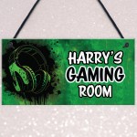 Gamer Personalised Bedroom Door Signs Gamer Accessories Gifts