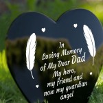 Dad Daddy Father Memorial Plaque Heart Stake Grave Plaque