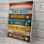 Welcome To Our Tiki Bar Sign Tiki Bar Accessories GARDEN BAR