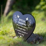 Special Grandad Graveside Memorial Marker Acrylic Grave Heart