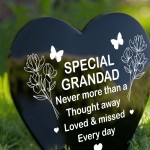 Special Grandad Graveside Memorial Marker Acrylic Grave Heart