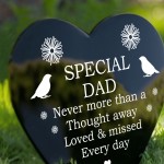 Special Dad Graveside Memorial Marker Acrylic Grave Heart Plaque