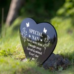 Special Nan Graveside Memorial Marker Acrylic Grave Heart Plaque