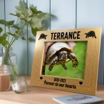 Tortoise Photo Frame Personalised Memorial Gift Tortoise Gifts