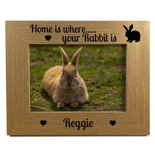 Personalised Rabbit Memorial Photo Frame Pet Loss Memorial 7x5