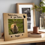 Personalised Rabbit Memorial Photo Frame Pet Loss Memorial 7x5