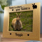 Personalised Rabbit Memorial Photo Frame Pet Loss Memorial 7x5