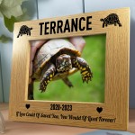 Personalised Tortoise Turtle Memorial Photo Frame Gift for Pet