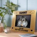 Hamster Memorial Photo Frame Personalised Pet Memorial Gift