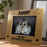 Hamster Memorial Photo Frame Personalised Pet Memorial Gift