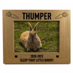 Rabbit Memorial Personalised Photo Frame 7x5 Frame Pet Loss