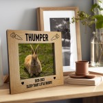 Rabbit Memorial Personalised Photo Frame 7x5 Frame Pet Loss