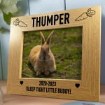 Rabbit Memorial Personalised Photo Frame 7x5 Frame Pet Loss