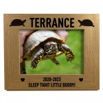 Red Ocean Personalised 7X5 Wooden Photo Frame Gift For Tortoise