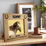 Personalised 7X5 Wooden Photo Frame Gift for Horse Pony Memorial