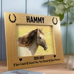 Personalised 7X5 Wooden Photo Frame Gift for Horse Pony Memorial