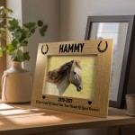 Personalised 7X5 Wooden Photo Frame Gift for Horse Pony Memorial