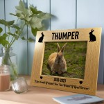 Personalised Memorial Photo Frame For Rabbit 7x5 Pet Memorial