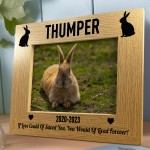 Personalised Memorial Photo Frame For Rabbit 7x5 Pet Memorial