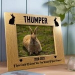 Personalised Memorial Photo Frame For Rabbit 7x5 Pet Memorial