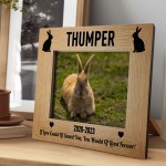 Personalised Memorial Photo Frame For Rabbit 7x5 Pet Memorial