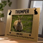 Personalised Memorial Photo Frame For Rabbit 7x5 Pet Memorial