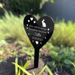 PERSONALISED Rabbit Memorial Outdoor Garden Grave Stake Pet