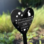 PERSONALISED Rabbit Memorial Outdoor Garden Grave Stake Pet