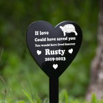 Tortoise Memorial Outdoor Garden Grave Stake Pet Memorial 