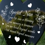 Special Nan Remembrance Graveside Plaque Graveside Memorial 